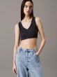 Top CALVIN KLEIN Ripp-Bralette Washed Black