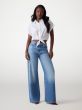 Bluse GUESS Cropped Lochstickerei Weiß