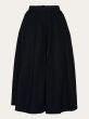 Rock KNOWLEDGE COTTON APPAREL Poplin Pleated Skirt Black Jet