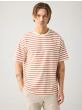 Shirt KNOWLEDGE COTTON APPAREL Loose Striped T-Shirt