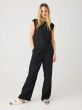 Top KNOWLEDGE COTTON APPAREL Loose Fold Up Black Jet