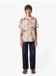 Hemd NUDIE JEANS Arvid Waves Hawaii Shirt Ecru