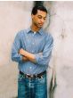 Hemd NUDIE JEANS George Chambray Shirt Blue
