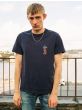 T-Shirt NUDIE JEANS Roy Sea Noodles Dark Blue