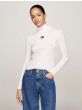 Rollkragen Langarmshirt TOMMY HILFIGER Ancient White