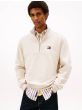 Sweater mit Viertel-Reißverschluss TOMMY HILFIGER Ancient White