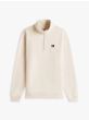 Sweater mit Viertel-Reißverschluss TOMMY HILFIGER Ancient White