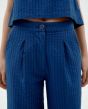 Hose THINKING MU Seersucker Manolita Blue