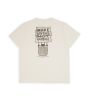 T-Shirt NUDIE JEANS Roy Garbage Chalk White