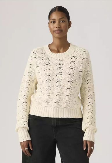 Häkelpullover LEVI'S® Hope Pristine Cotton weiß