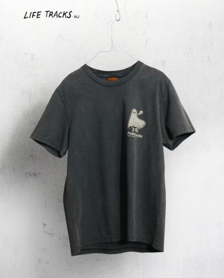 T-Shirt NUDIE JEANS Roy Pale Tracks Antrazit