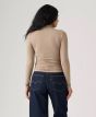 Stehkragenshirt LEVI´S® Nina Taupe Gray