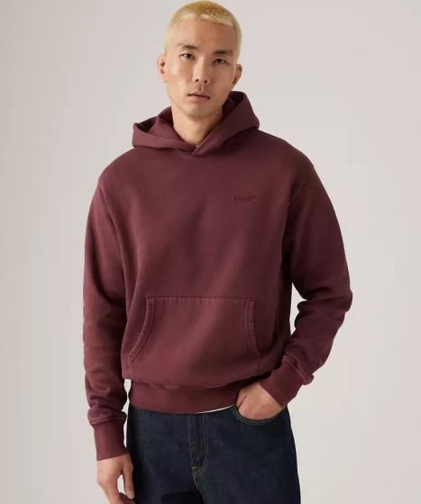 Kapuzensweater LEVI´S® Authentic Hoodie Garment Dye Tawny Port