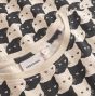 T-Shirt DEDICATED Visby Pepita Cats Oat White