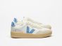 Sneaker VEJA V-90 Leather White Aqua Natural Woman
