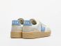Sneaker VEJA V-90 Leather White Aqua Natural Woman