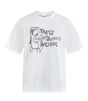 T-Shirt NUDIE JEANS Koffe Thats Weird Chalk White