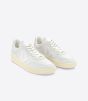 Sneaker VEJA V-90 Leather Gravel White Woman