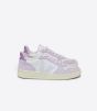 Sneaker VEJA V-10 Leather Gravel Menthol Parme Woman