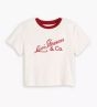 T-Shirt LEVI`S® Graphic Essential Sporty Archival Script Egret / Sun-Dried Tomato