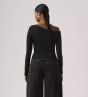 Langarm-Shirt LEVI'S® Clara Off Shoulder Long Sleeve Anthracite Night