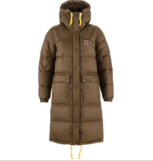 Daunenparka FJÄLLRÄVEN Expedition Long Down Dark Oak