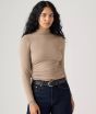 Stehkragenshirt LEVI´S® Nina Taupe Gray