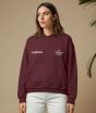 Hoodie ON VACATION Chill Out Burgundy