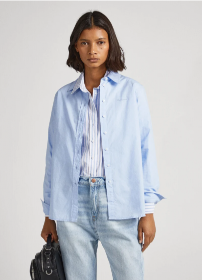 Bluse PEPE JEANS Laura Steel Blue