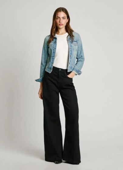 Jeans PEPE JEANS Wide Leg Jaimy Black Rinse Waschung