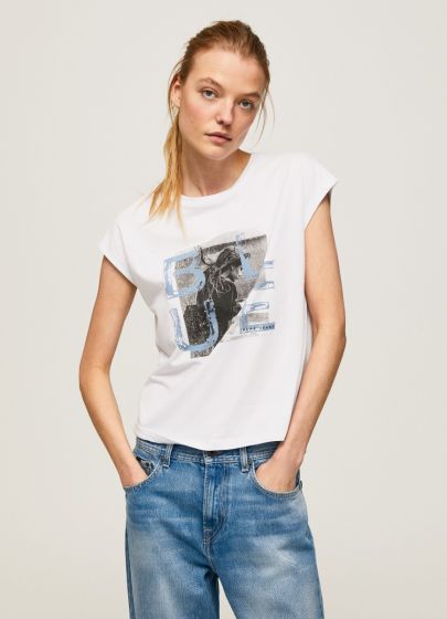 T-Shirt PEPE JEANS Marguerite White