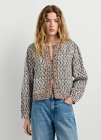 Jacke PEPE JEANS Ikat Mousse White