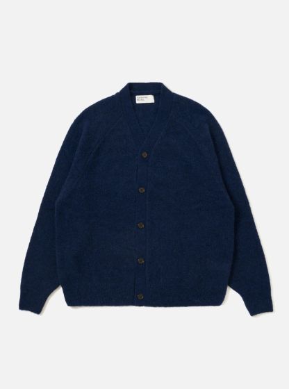 Alpaka Strickjacke UNIVERSAL WORKS David Navy