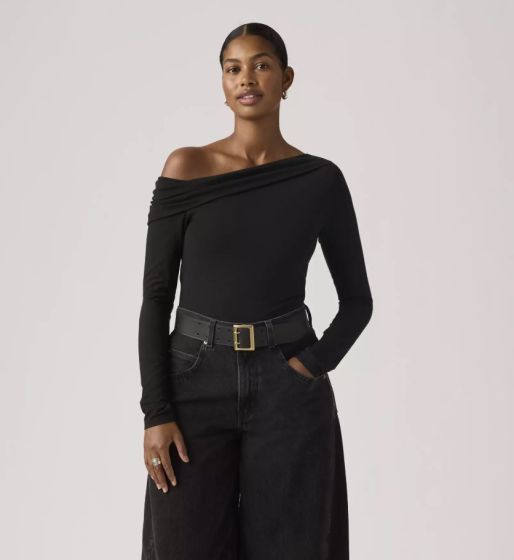 Langarm-Shirt LEVI'S® Clara Off Shoulder Long Sleeve Anthracite Night