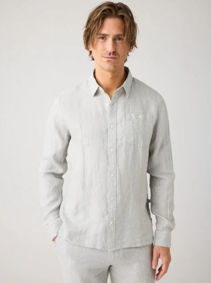 Hemd KNOWLEDGE COTTON APPAREL Custom Fit Linen Shirt
