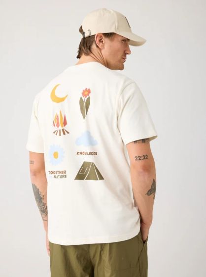 Shirt KNOWLEDGE COTTON APPAREL Back Print T-Shirt