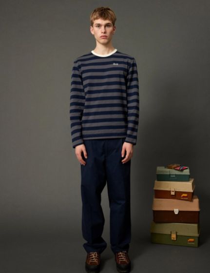 Shirt FORÉT Ray Navy Dark Grey