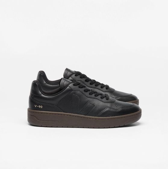 Sneaker VEJA V90 Leather Full Black Eagle Men