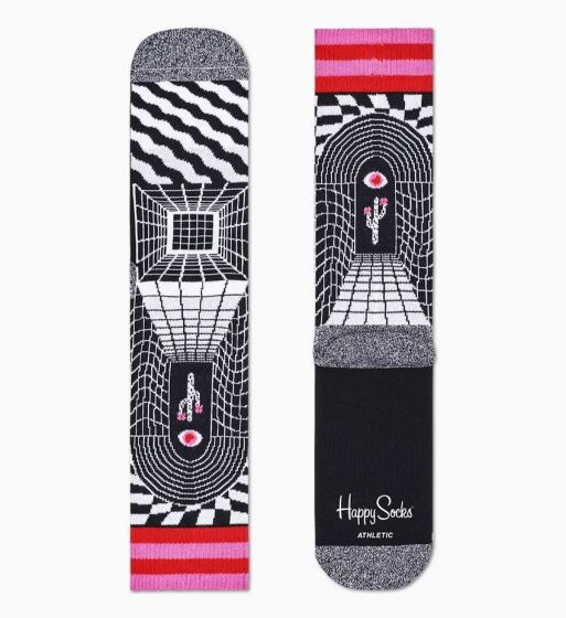 Socken HAPPY SOCKS Athletic Illusion Crew Sock