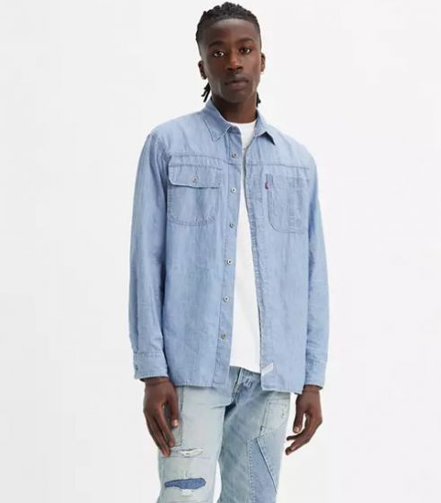 Arbeiterhemd LEVI`S® Auburn Worker Linde Chambray