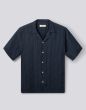 Hemd FORÉT Peer Jacquard Striped Navy