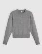 Weste LEVI´S® Rundhals-Cardigan Dark Heather Gray