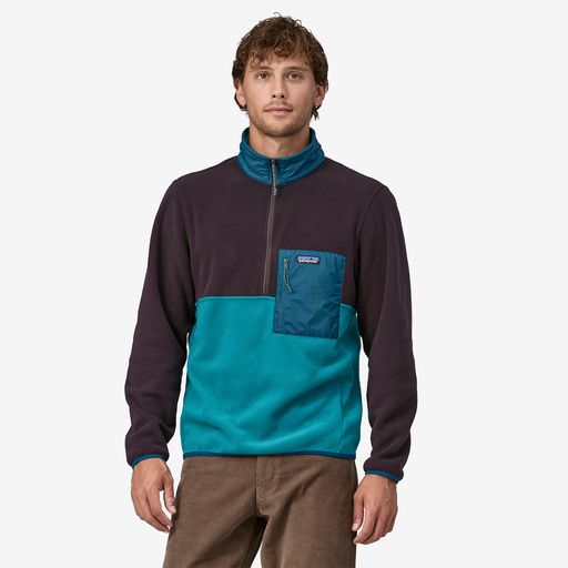 Fleece Pullover PATAGONIA Men's Microdini 1/2 Zip Belay Blue