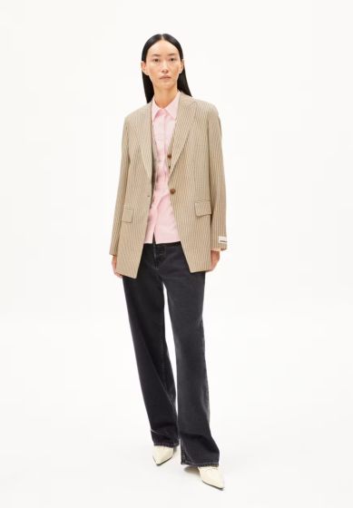 Blazer ARMEDANGELS Mikulaa Check Sandstone