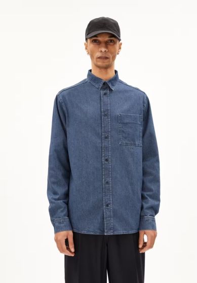 Jeanshemd ARMEDANGELS Baaso Iced Indigo