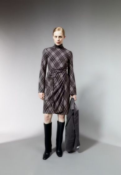 Jerseykleid ARMEDANGELS Ceetaa Argyle Iron Cast
