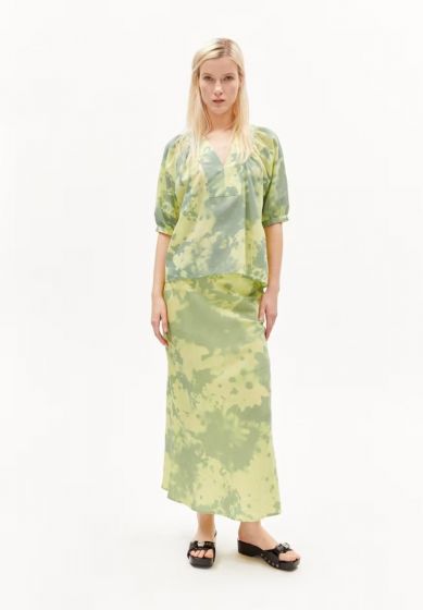 Webrock ARMEDANGELS Milajaana Blommaa Light Matcha