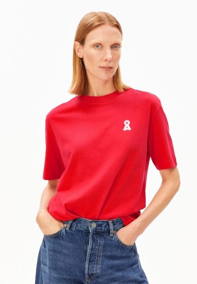 T-Shirt ARMEDANGELS Iconic Å Tarjaa Marsred