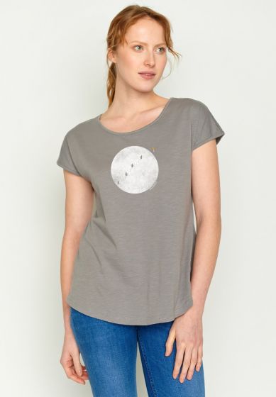 T-Shirt GREENBOMB Nature Penguin Hike Cool Frost Grey