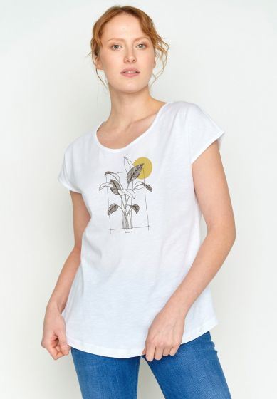 T-Shirt GREENBOMB Plants Box Cool White